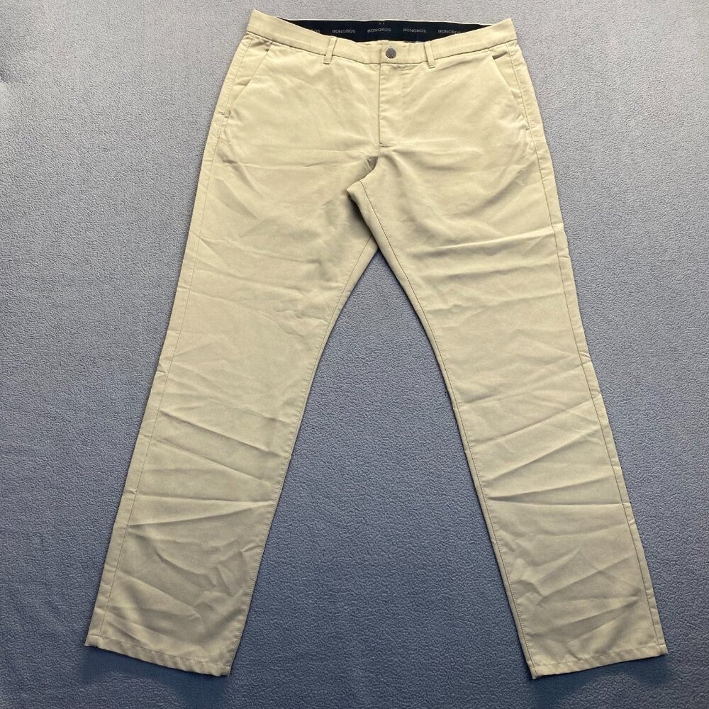 Bonobos Mens Pants Khakis Chinos Straight Fit Tan  Size 36X32